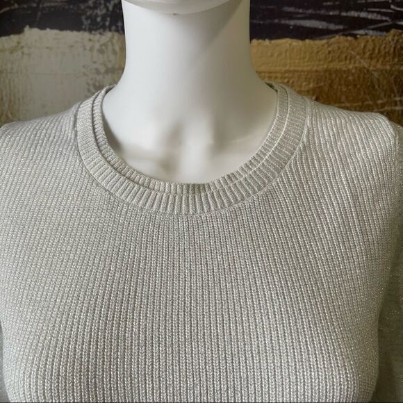 Tommy Hilfiger Light Grey & Silver Long Sleeve Sweater - Picture 5 of 6